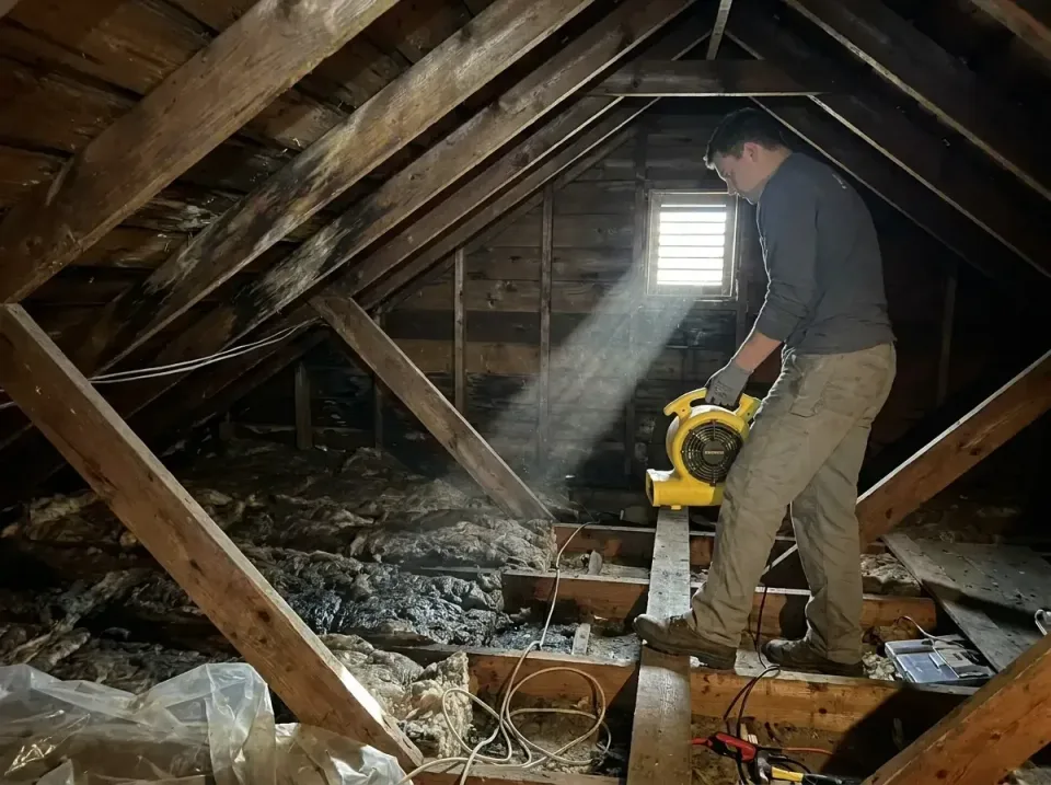 attic-water-damage-drying-proc-007 — frequently asked questions, Emergency Water Extraction & 24/7 Flood Response in Pennsid…
